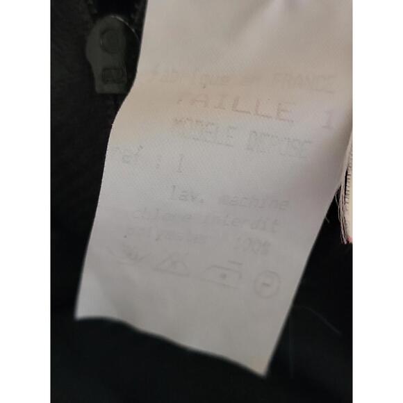 Peter And Jo Made In France Black Jacquard Size 1 (S) Trumpet Women's Skirt #7 - Picture 12 of 12